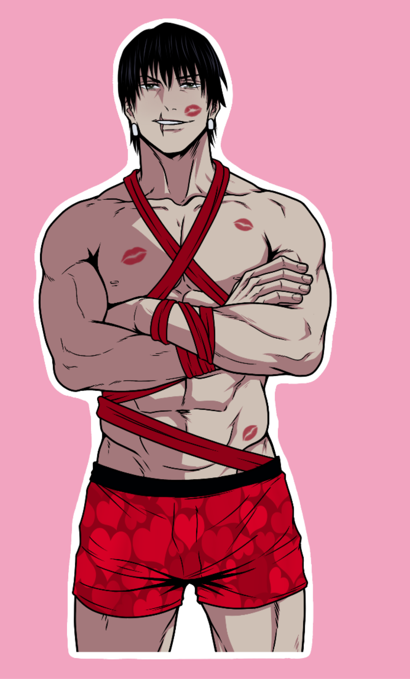 Toji valentine Sticker