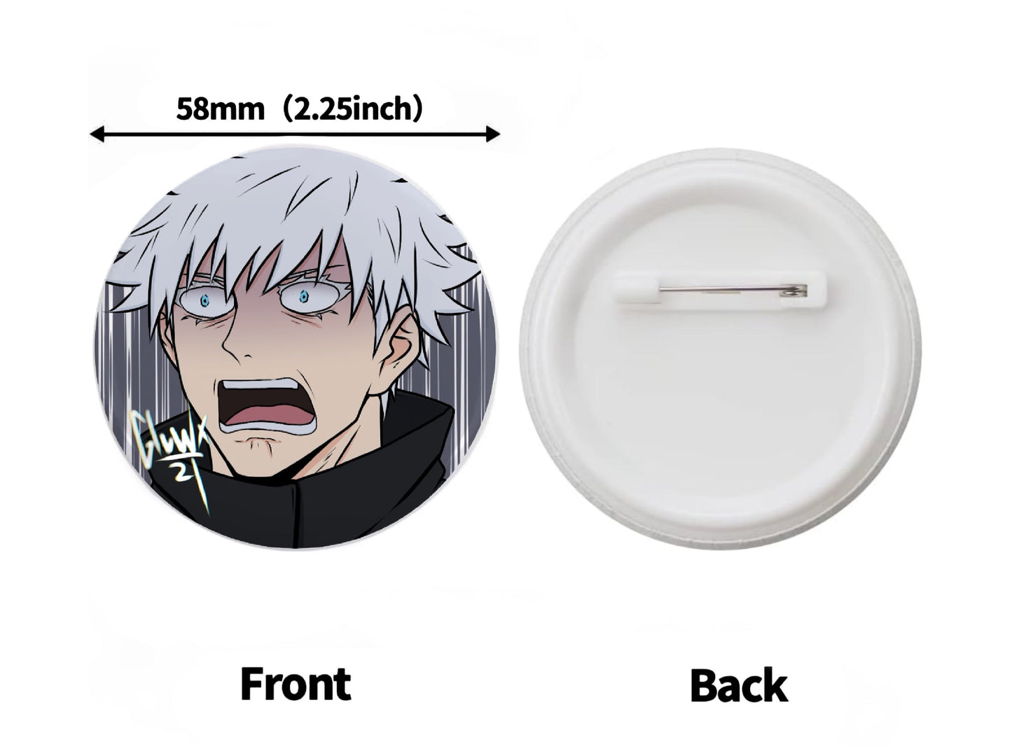 Gojo Pin Buttons
