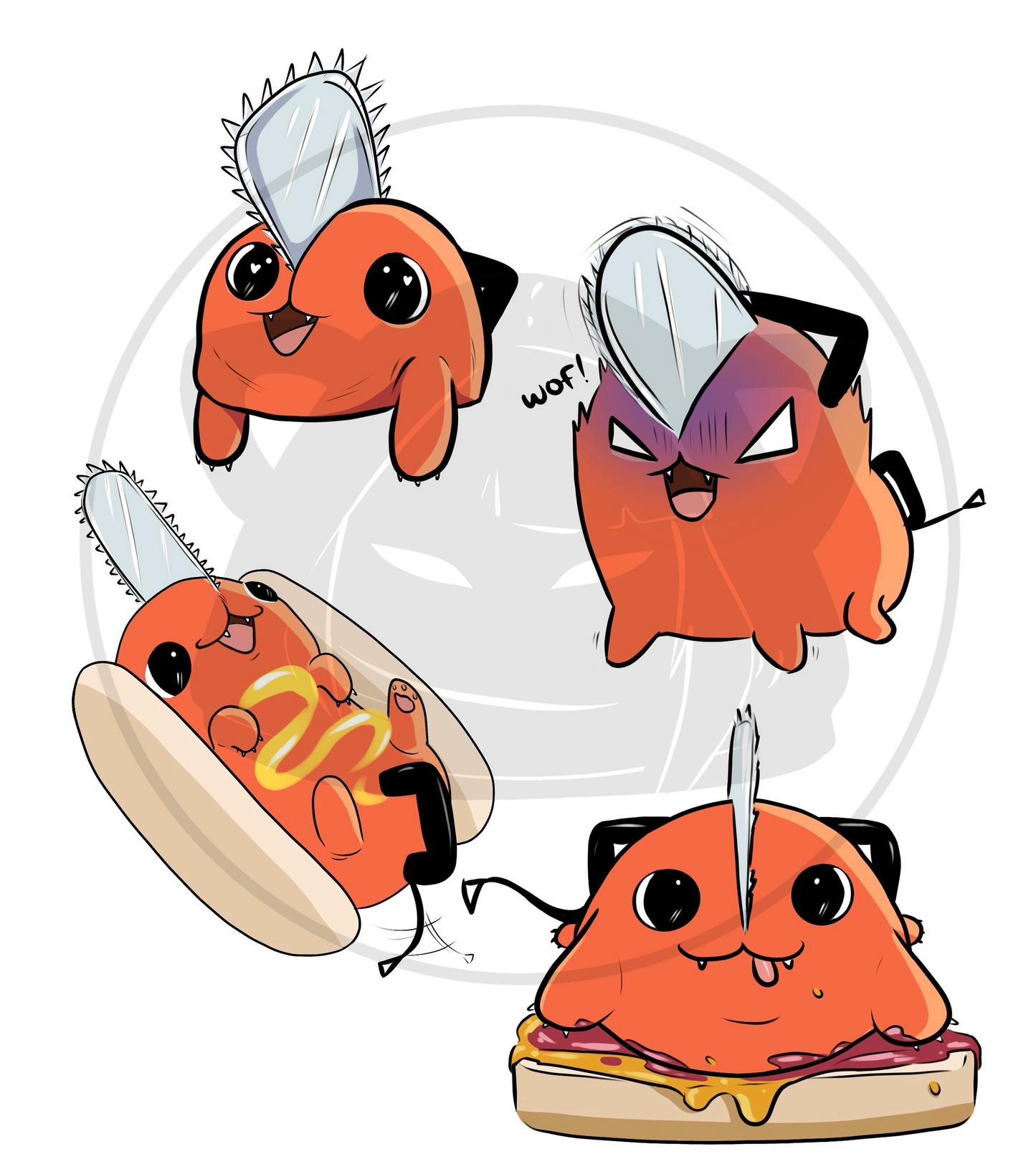 Pochita Sticker Pack