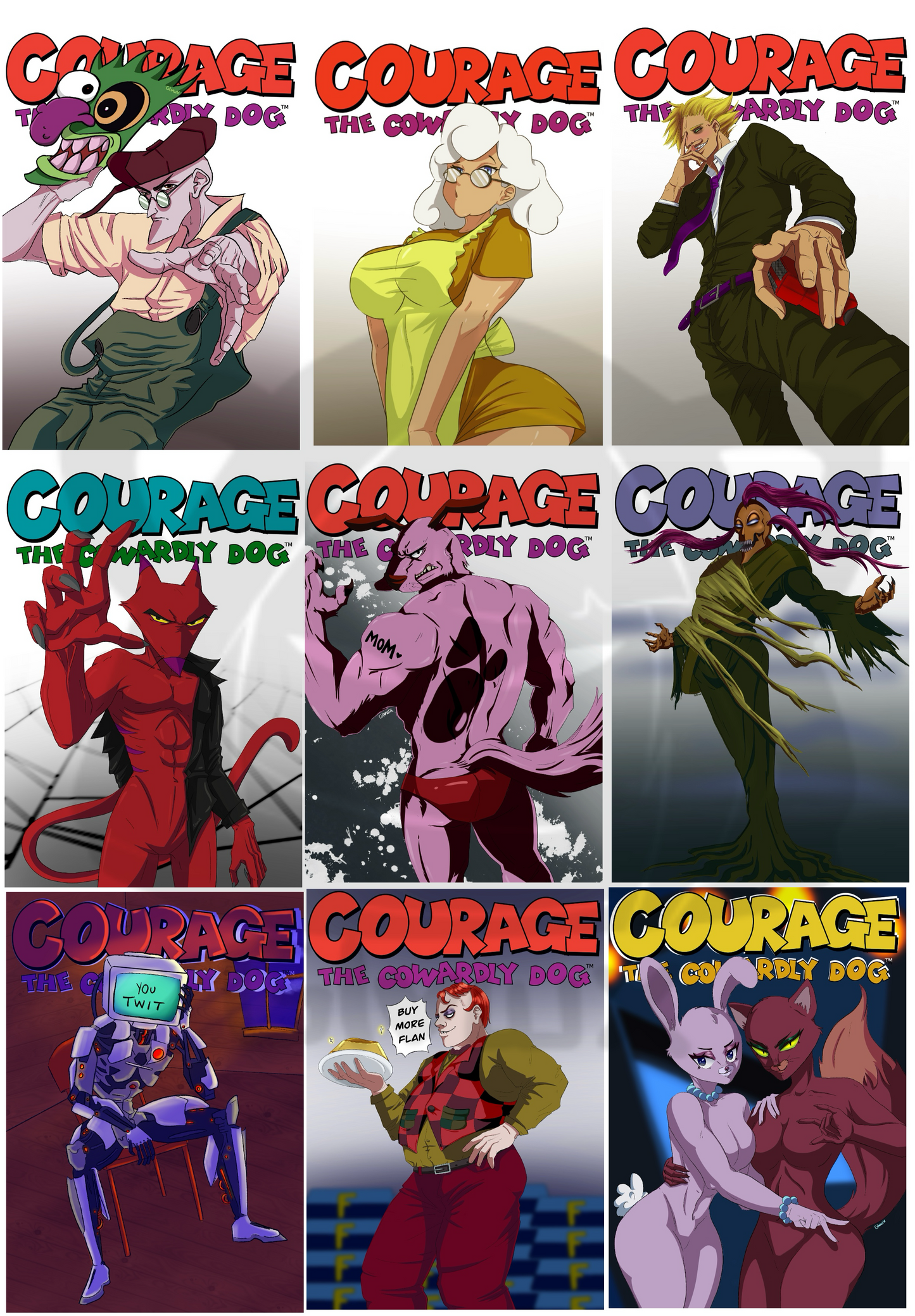 Courage full collection [10 Prints+stickers]