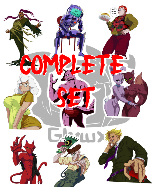 Full Courage sticker set + 2 extras