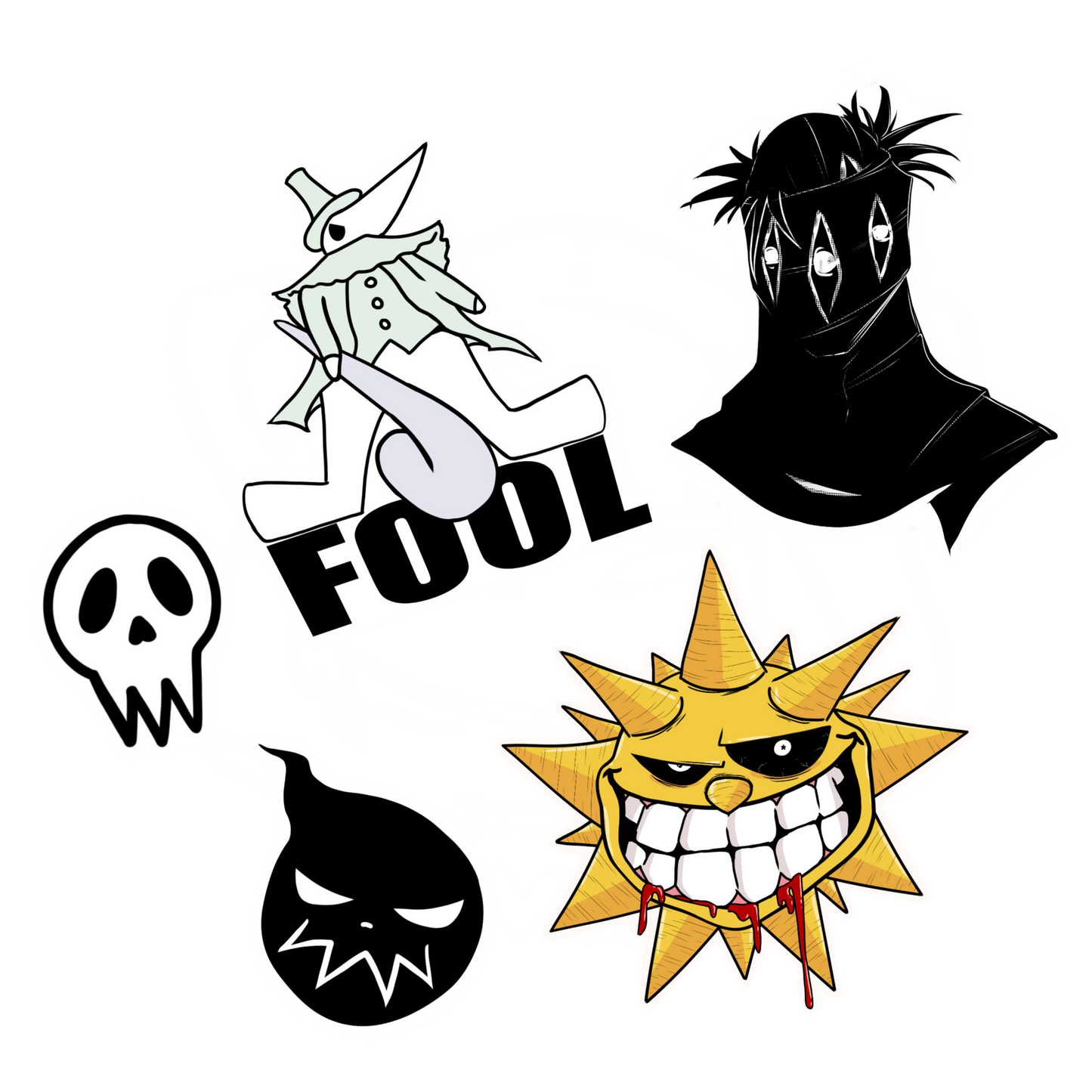 Soul Eater Sticker Set