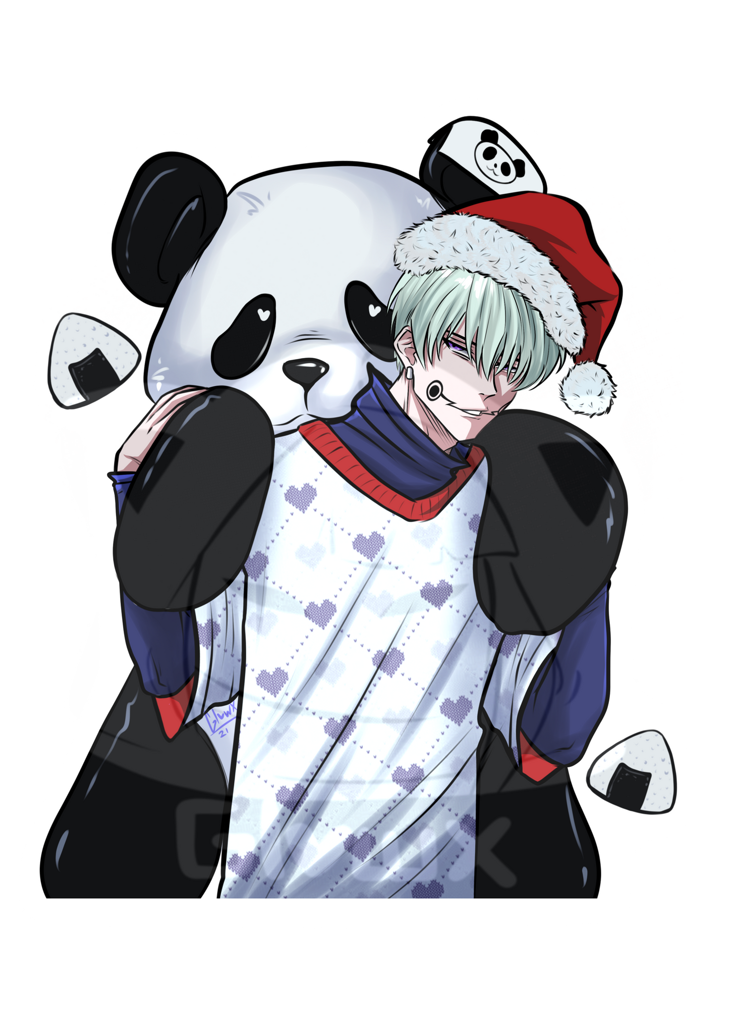 Inumaki and Panda Sticker