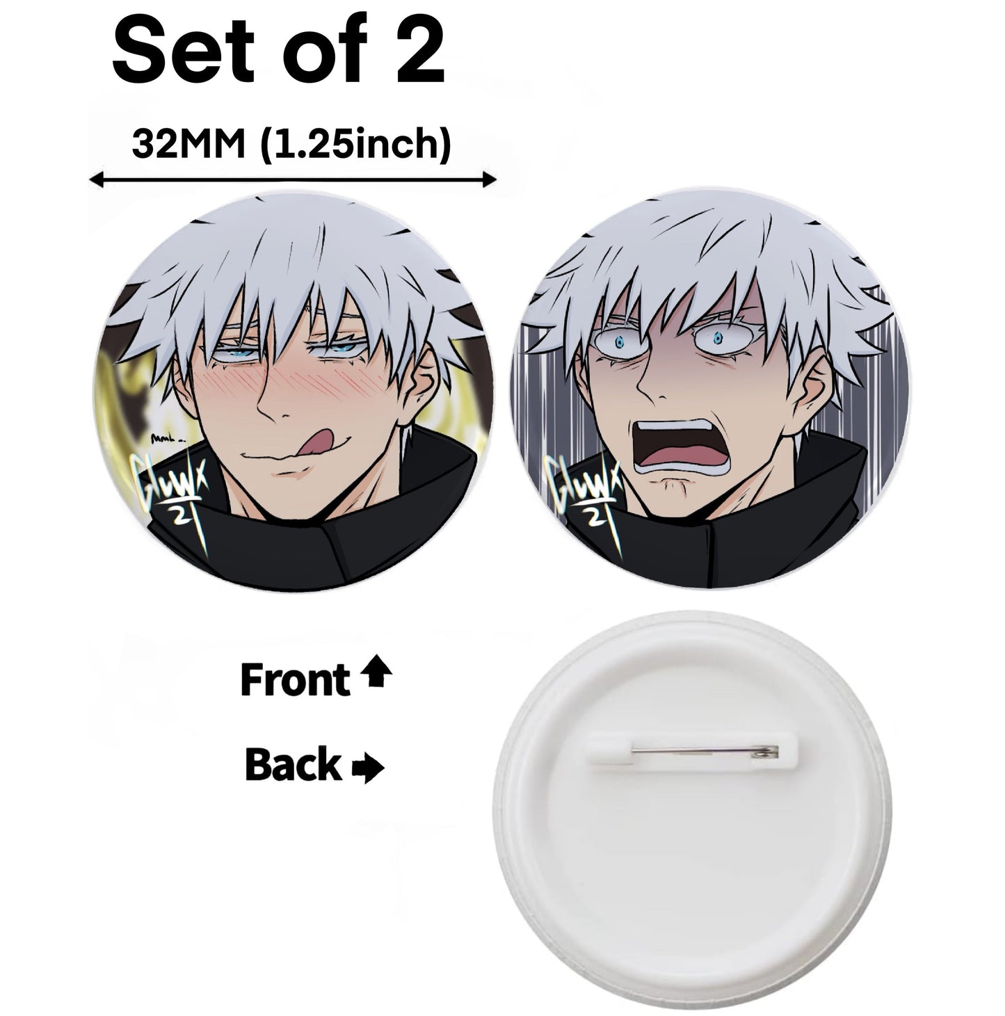 Gojo Pin Buttons