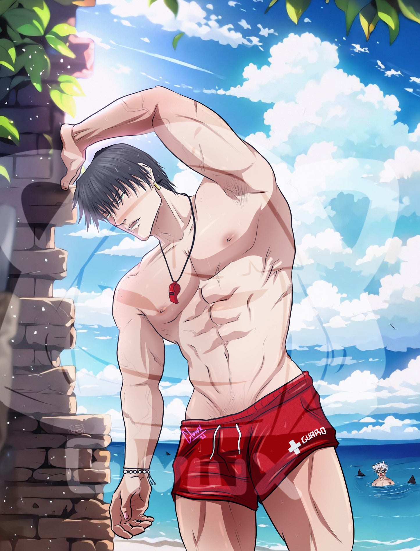 Toji Fushiguro Lifeguard [beach series] JJK